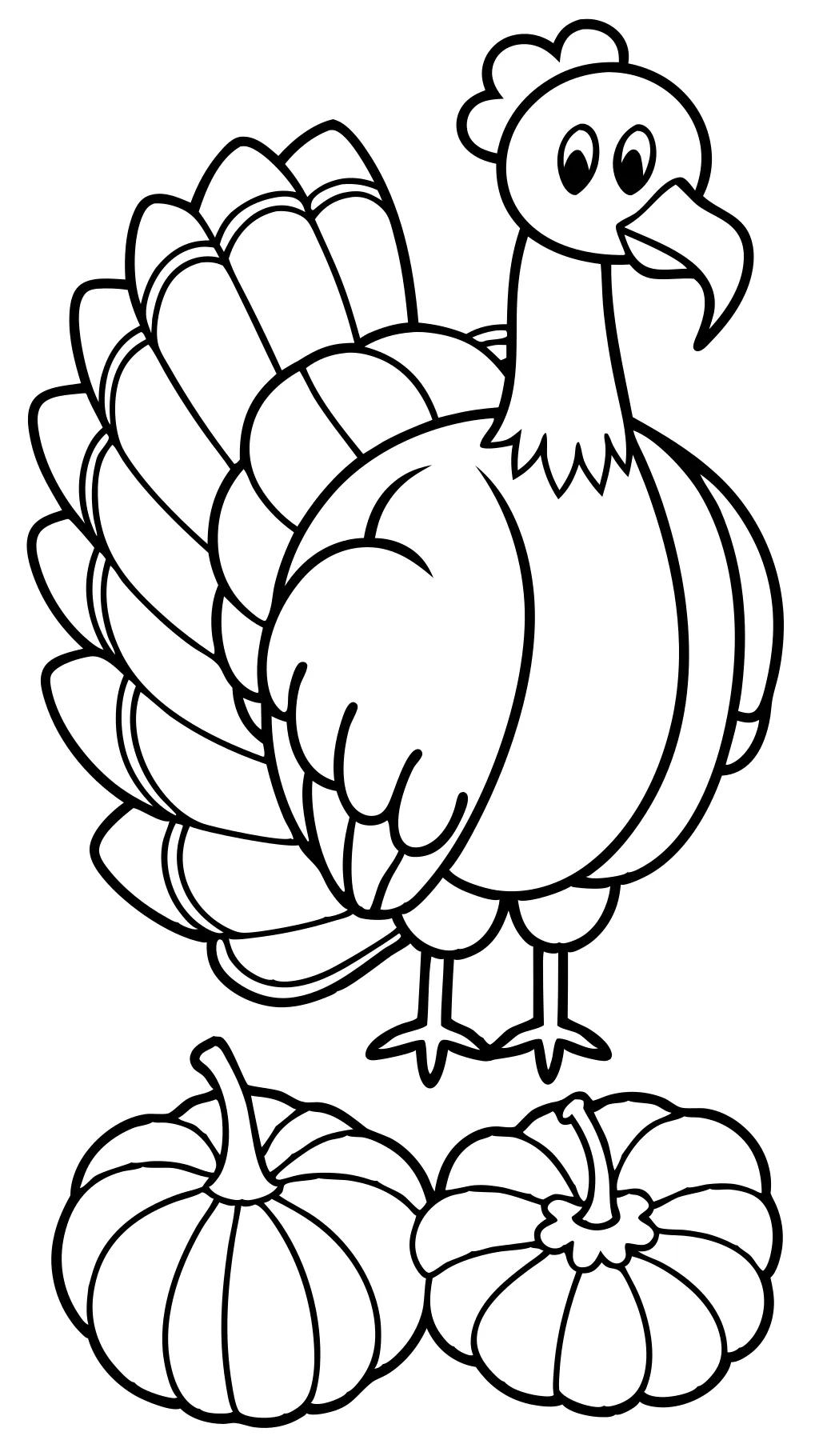 turkey coloring page printable free